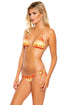 Luli Fama Flame Of Love Wavey Ruched Back Tie Side Bottom